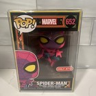 Funko Pop! Marvel Spider-Man #652 Blacklight Target Exclusive new  + Protector