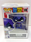 Funko Pop! Teen Titans Go! - Raven #108 (Purple Angry Eyes) With Protector new