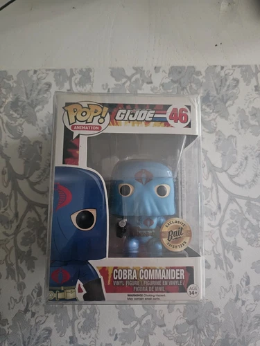 46 Cobra Commander (Hooded) Funko Pop + Protector Bait EXCLUSIVE GI Joe *Mint*