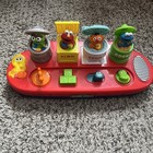 Sesame Street Pop Up Oscar Elmo Ernie Cookie Monster 2002 Mattel | WORKS