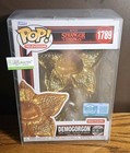 Funko Pop Stranger Things Gold Demogorgon #1789 Metallic LE 9500 Protector Damag