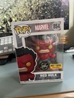 Funko Pop! Marvel Red Hulk GITD Glow Chase Hot Topic Exclusive #854 W Protector