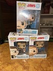 Funko Pop Movies Jaws Chief Brody With Chum Bucket  Quint, Matt Hooper 755-757