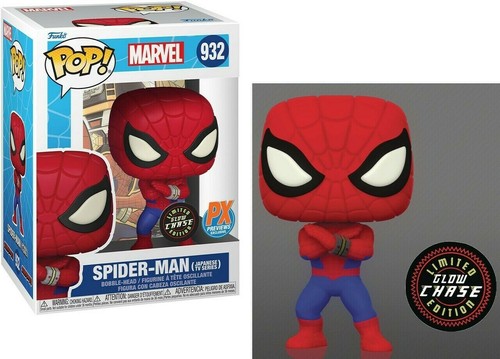 Funko Pop! Marvel: SPIDER-MAN (Japanese TV Series Glow) Chase#932 889698582506.B