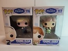 Funko Pop Young Elsa #116 and Young Anna #117 Disney's Frozen New In Box