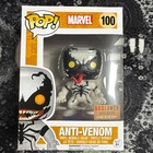 Funko Pop! Marvel #100 Anti-Venom Box Lunch Exclusive Spider Man Glows In Dark