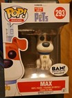 Funko Pop The Secret Life of Pets Flocked Max BAM! Excl. #293, NEW W/PROTECTOR