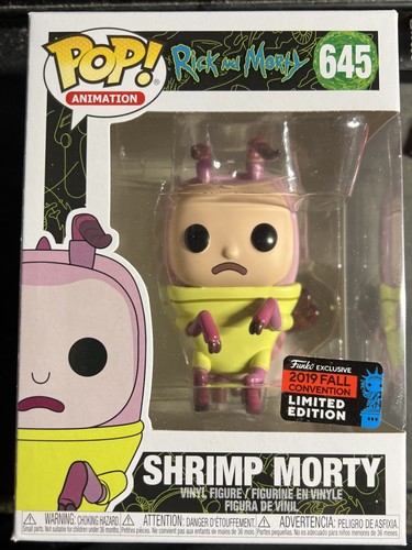Funko Pop! Animation Rick & Morty Shrimp Morty #645 2019 Fall Convention Excl