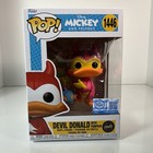Funko Pop! Mickey Friends Devil Donald #1446 Blacklight CHASE Figure