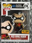 Funko Pop! DC Super Heroes Red Wing Robin Hot Topic Exclusive w/ .5mm Protector