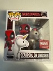 Funko Pop! Rides Marvel Collector Corps MCC Deadpool on Unicorn #36 w/ Protector