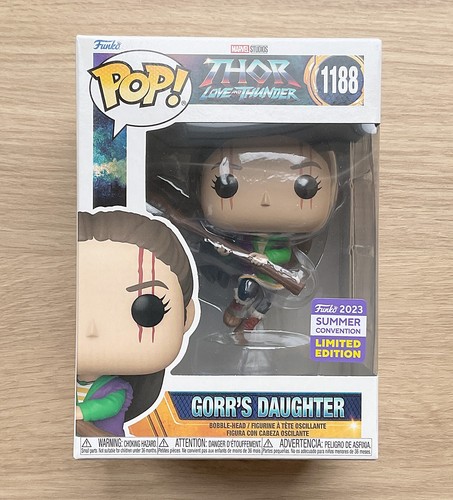 Funko Pop Marvel Thor Love & Thunder Gorr's Daughter SDCC #1188 + Free Protector