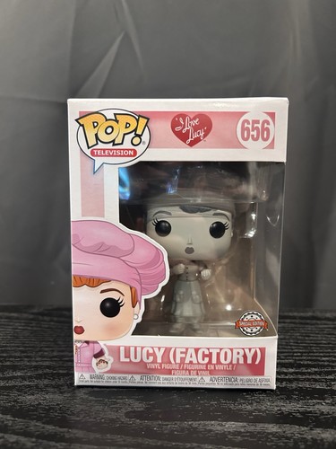 Funko I Love Lucy - Lucy in Factory Uniform Black & White Pop! Figure (No:656)