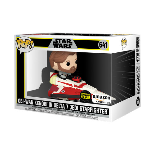 Funko Pop! Rides Super Deluxe: Star Wars - Obi-Wan Kenobi in Delta 7 Jedi...
