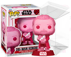 Star Wars Funko POP 671 Obi-Wan Kenobi Valentine’s Day Edition with Protector