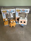 Funko Pop Adventure Time X Minecraft  Finn #411 &  Jake #412 Vinyl Figure