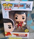 Shazam Pop 260 -GLOW Shazam! Funko Pop! Vinyl 2018 Vaulted + Protector