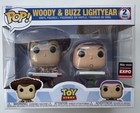 Pop! Disney Toy Story Woody & Buzz Lightyear 2024 Entertainment Expo w/Protector