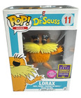 Funko Pop Books Dr Seuss Lorax #11 Flocked 2017 Summer Covention New Protector