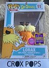 FLOCKED LORAX SDCC 11 DR SEUSS Funko Pop Vinyl New in Non-Mint Box + Protector