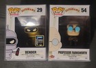 Funko Pop Futurama #29 Gold Bender 2015 Summer Con & #54 Professor Farnsworth