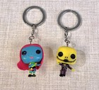 Funko Pocket Pop Keychain Nightmare Before Christmas Sally & Jack Black Light