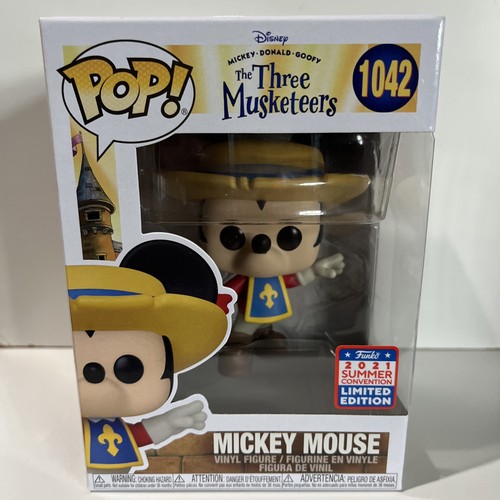 Brand New Funko Mickey Mouse 1042 Disney The Three Musketeers Pop Figure