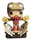 Funko POP! Marvel Studios Iron Man 2 Deluxe Iron Man with Gantry #905 GITD VGC