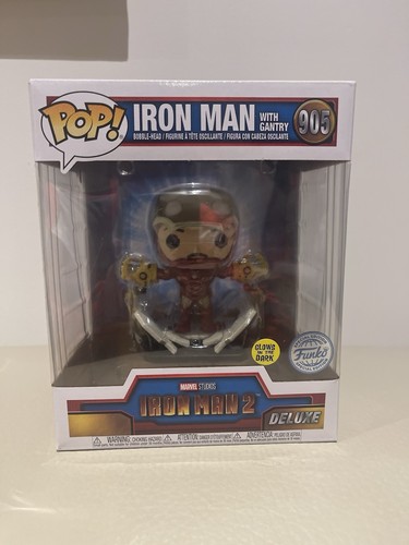 Iron Man With Gantry 905 Marvel Exclusive 6 Inch Deluxe Funko Pop Figure In Box