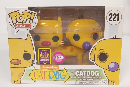 Funko Pop! Vinyl: Catdog #221 (Flocked) 2017 Summer Convention Exclusive - NEW!