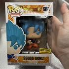 Dragonball Super. Ssgss Goku Funko Pop 668. Hot Topic Exclusive