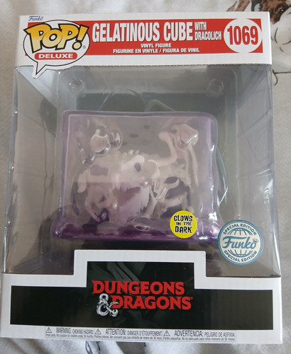 Funko Pop! Deluxe Dungeons & Dragons 1069 Gelatinous Cube With Dracolich GITD