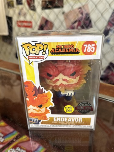 Funko Pop! Vinyl: My Hero Academia Endeavor GITD Exclusive #785 W/ Protector