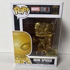 Funko Pop Marvel Iron Spider #440 Gold Chrome Avengers Infinity War Bobblehead