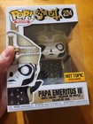 Funko Pop Rocks Ghost Papa Emeritus III 3 #204 Metallic HOT TOPIC EXCLUSIVE READ