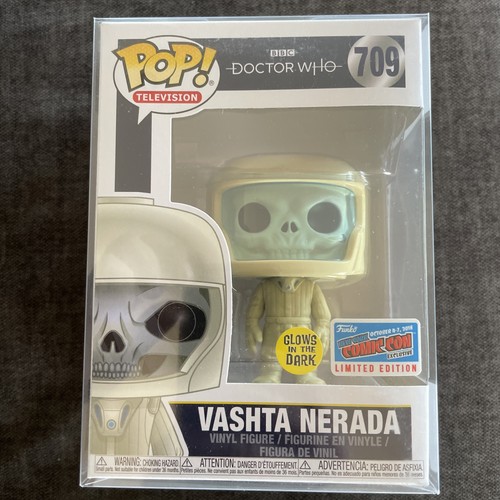 Funko Pop #709 GITD Vashta Nerada Fall Con 2018 NYCC Doctor Who w/ Pop Protector