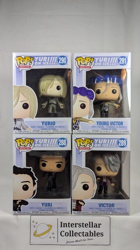 Funko Pop! Yuri on Ice: Yuri, Victor, Yurio and Young Victor #288, 289, 290, 291