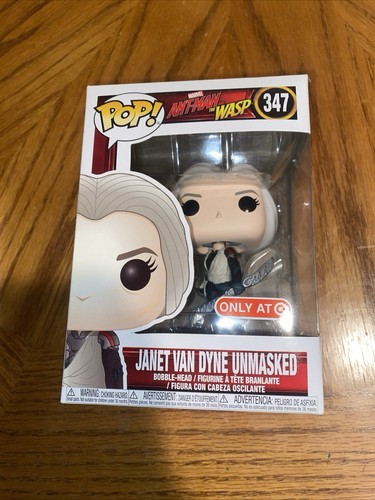 Funko POP! Janet Van Dyne Unmasked Marvel #347 Vinyl Figure Target Exclusive