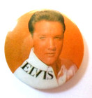 Elvis Presley 1970s/80s Original Pin Badge American Pop Music