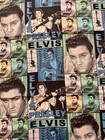 Elvis Presley Fabric Jailhouse Rock 45"x57.25" Cotton Pop Art Craft Quilt Retro