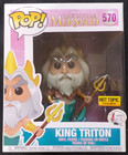 FUNKO POP! THE LITTLE MERMAID KING TRITON HOT TOPIC EXCLUSIVE #570 NEW IN BOX