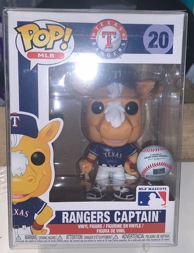 Funko Pop! Vinyl: MLB Texas Rangers Captain #20 - MLB MASCOT mint New ‘Retired’