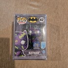FUNKO POP! BATMAN #42 HOLLYWOOD EXCLUSIVE ART SERIES PURPLE W/Hard Stack