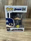 Funko Pop! Vinyl: Marvel - Captain America #450 GITD FYE (Exclusive) w/Protector