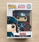 Funko Pop Star Wars The Last Jedi Rose In Disguise #205 + Free Protector