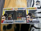 Funko Pop! X2 Disney Mickey Mouse + X1 Minnie Mouse Trains Amazon Exclusive MIB.