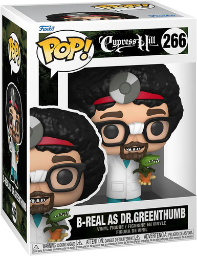 Funko POP! Cypress Hill B-REAL AS DR.GREENTHUMB #266 Rocks NEW +Protector NM