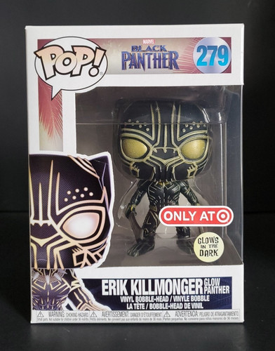 Funko Pop! Black Panther Erik Killmonger Glow Panther Target Exclusive #279