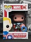 NEW FUNKO POP! UNMASKED CAPTAIN AMERICA #06 OG MARVEL COMIKAZE EXCLUSIVE RARE!