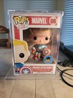 Funko Pop! Marvel #06 - Comikaze Exclusive -Metallic Unmasked Captain America NM